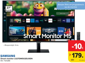 Aanbieding: Smart monitor LS27DM502EUXEN