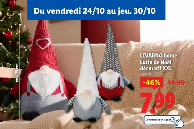 Offre: Lutin de Noël décoratif XXL