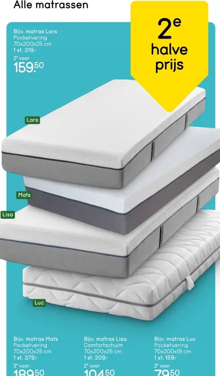 Aanbieding: matras Lars