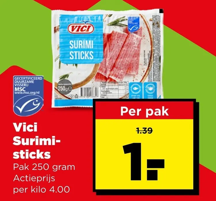 Aanbieding: Surimi-sticks