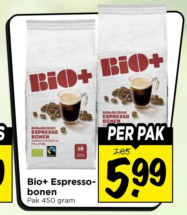 Aanbieding: Bio+ Espressobonen