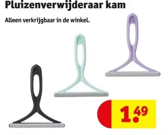 Promotie: Pluizenverwijderaar kam