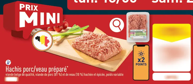 Offre: Hachis porc/veau préparé