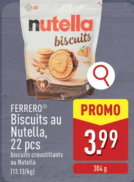 Offre: Biscuits au Nutella