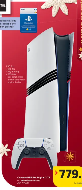 Offre: Console PS5 Pro Digital 2 TB
