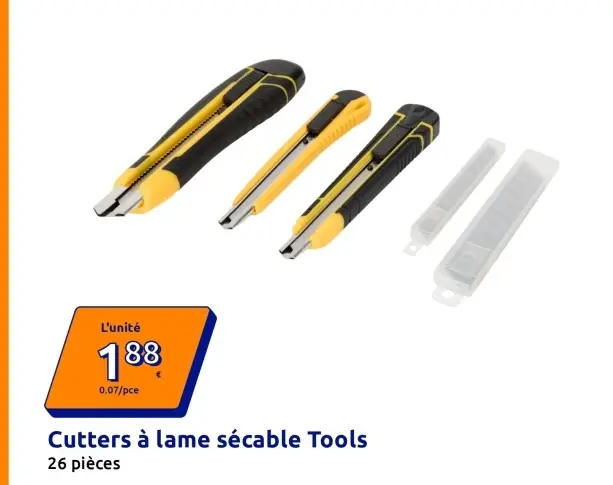Offre: Cutters à lame sécable Tools