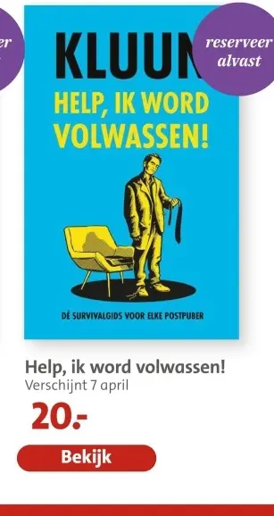 Aanbieding: Help, ik word volwassen!