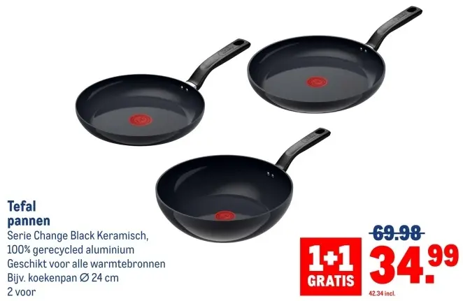 Aanbieding: Tefal pannen