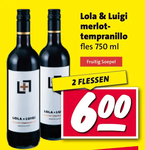Aanbieding: merlot-tempranillo