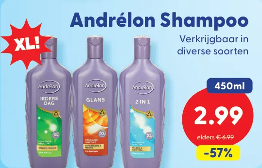 Aanbieding: Andrélon Shampoo