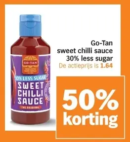 Aanbieding: Sweet chilli sauce 30% less sugar