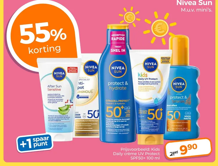 Aanbieding: Kids Daily crème UV Protect SPF50+ 100 ml