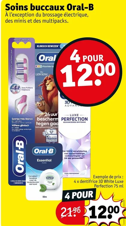 Offre: Soins buccaux
