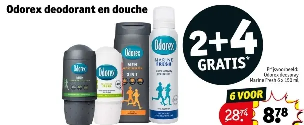 Aanbieding: Odorex deodorant en douche