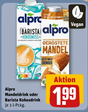 Aanbieding: Alpro Mandeldrink oder Barista Kokosdrink