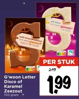 Aanbieding: Letter Disco of Karamel Zeezout