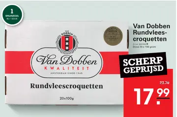 Aanbieding: Van Dobben Rundvleescroquetten