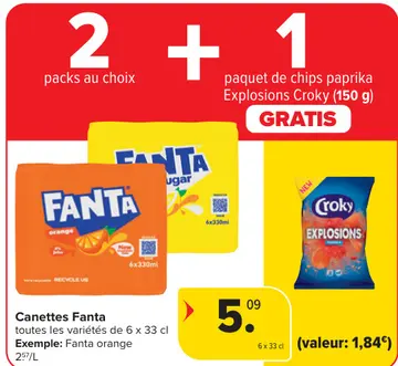 Offre: Canettes Fanta