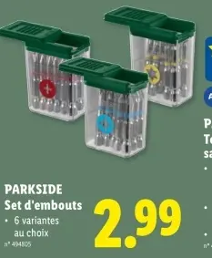 Offre: Set d'embouts