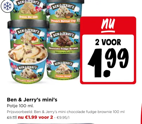 Promotie: Ben & Jerry's Mini's