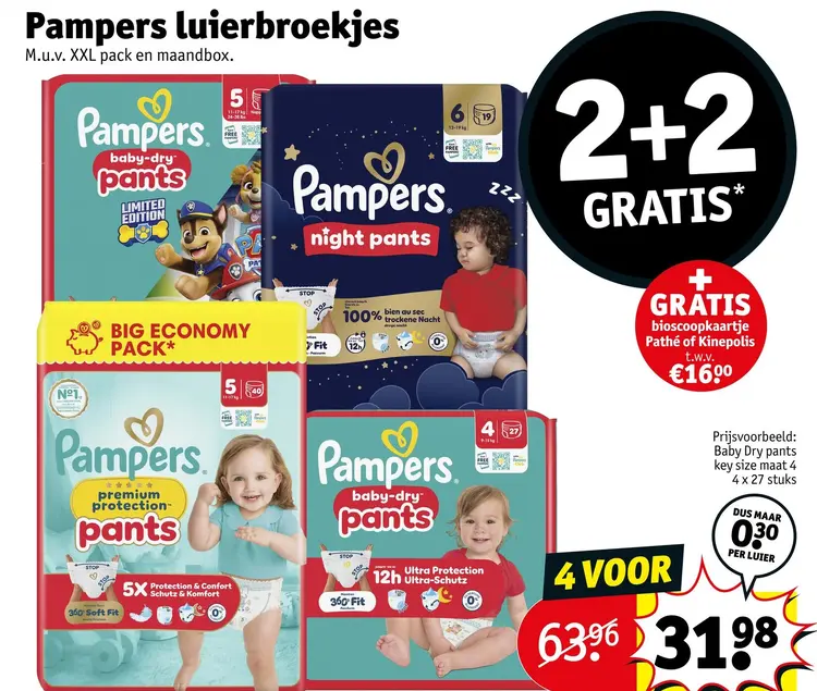 Aanbieding: Pampers luierbroekjes