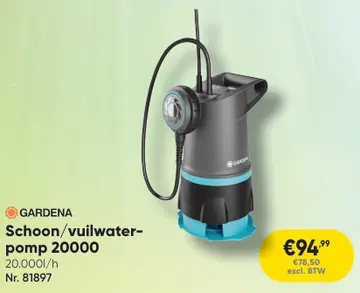 Aanbieding: Schoon/vuilwater-pomp 20000