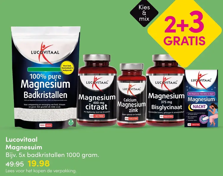 Aanbieding: Magnesium Badkristallen