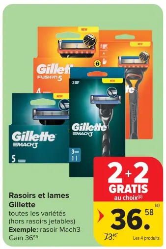Offre: Rasoirs et lames
