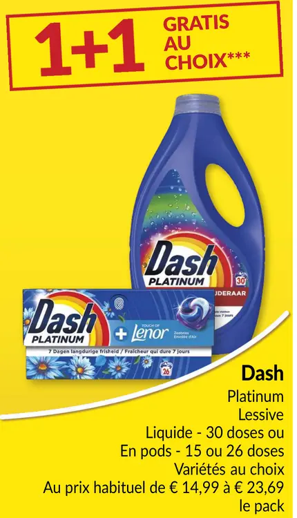 Offre: Dash Platinum Lessive