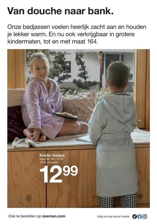 Aanbieding: Kinder badjas