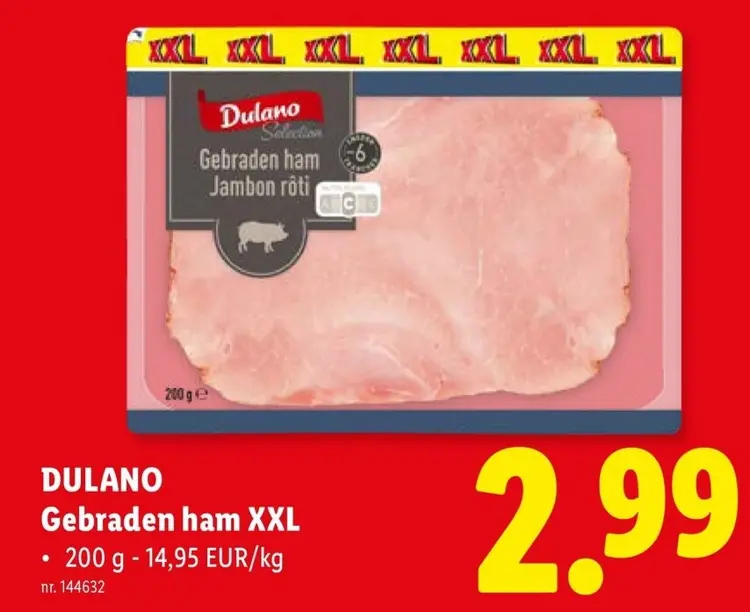 Promotie: Gebraden ham XXL