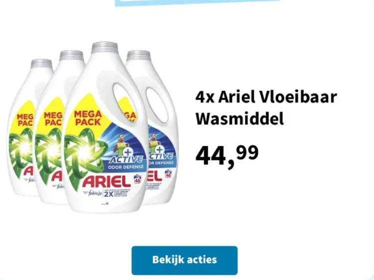 Aanbieding: Ariel Vloeibaar Wasmiddel