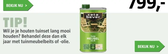 Aanbieding: Tuin meubel olie