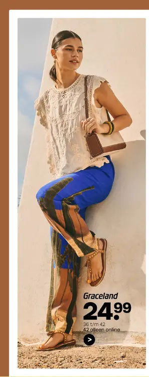 Aanbieding: Graceland teenslipper camel