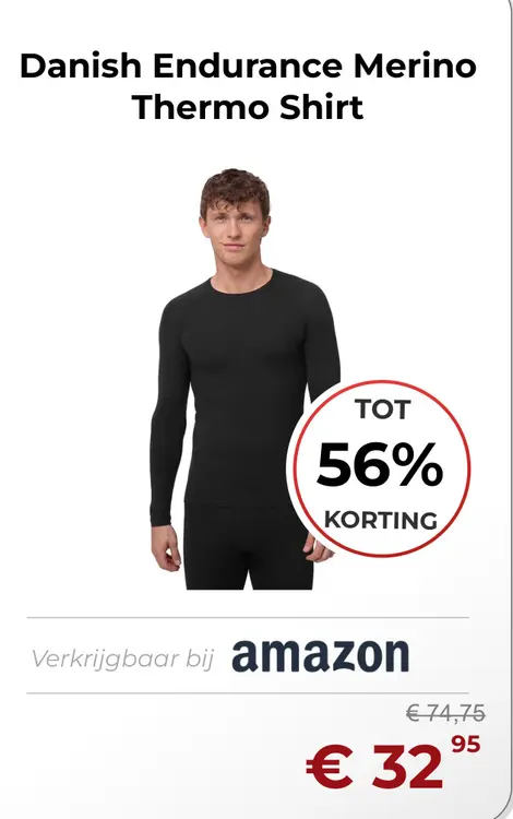 Aanbieding: Danish Endurance Merino Thermo Shirt