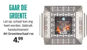 Aanbieding: AH groenteschaal rvs