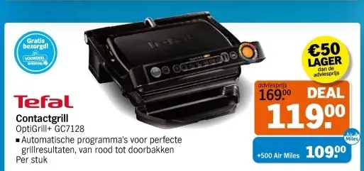 Aanbieding: Contactgrill OptiGrill+ GC7128