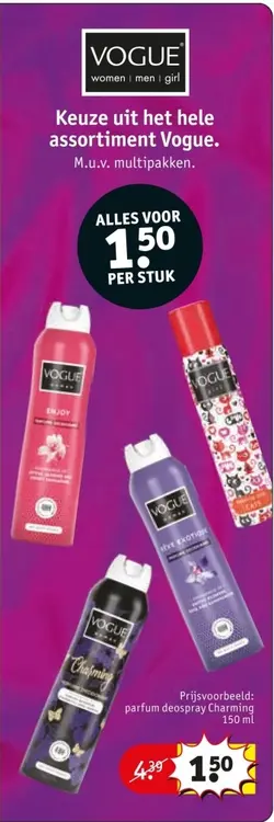 Aanbieding: parfum deospray Charming