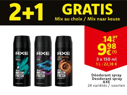 Offre: Déodorant spray / Deodorant spray