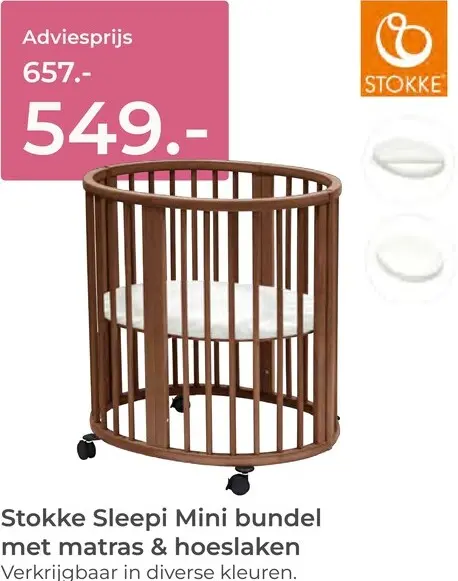 Aanbieding: Sleepi Mini bundel met matras & hoeslaken