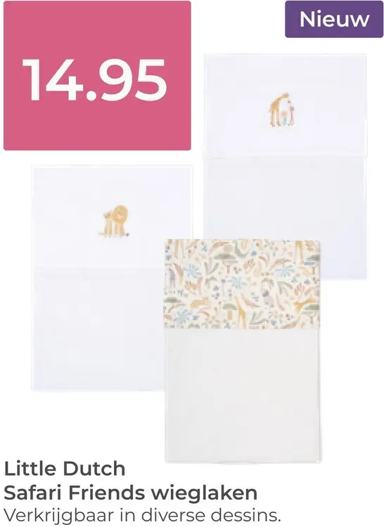Aanbieding: Safari Friends wieglaken