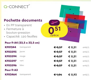 Offre: Pochette documents