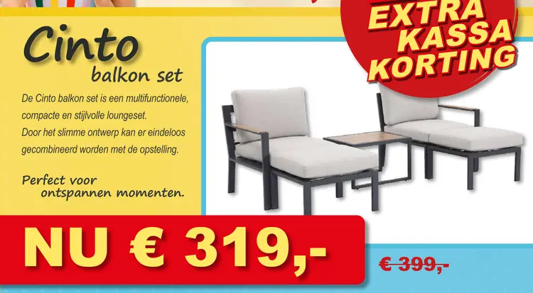 Aanbieding: Cinto balkon set