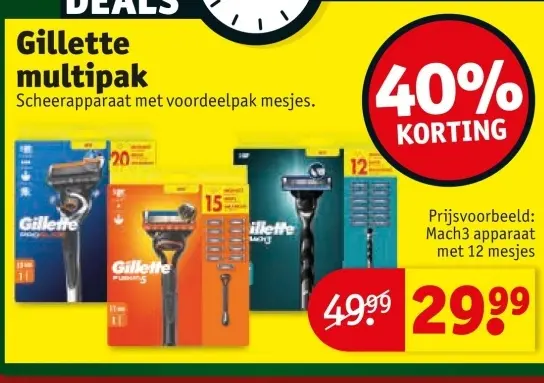 Aanbieding: Gillette multipak