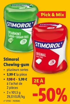Offre: Chewing-gum