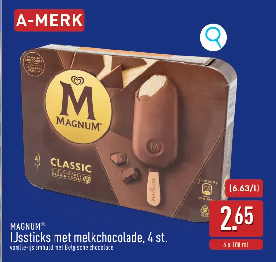 Promotie: IJssticks met melkchocolade