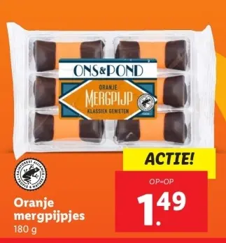 Aanbieding: Oranje mergpijpjes