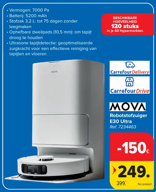Promotie: Robotstofzuiger E30 Ultra