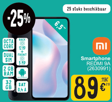 Aanbieding: Smartphone REDMI 9A (2630991)