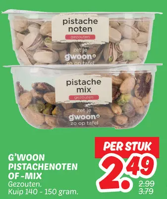 Aanbieding: Pistachenoten of-mix